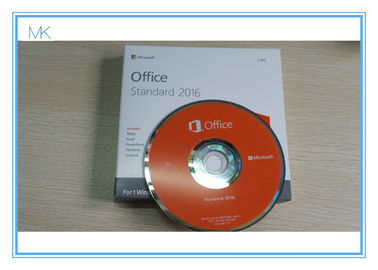 Activación dominante de la oficina 2016 del paquete de la venta al por menor del DVD del estándar de Microsoft Office 2016 favorable en línea