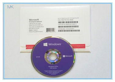 Versión completa italiana/francesa/del inglés de Microsoft Windows 10 del favorable pedazo del OEM 64 usable