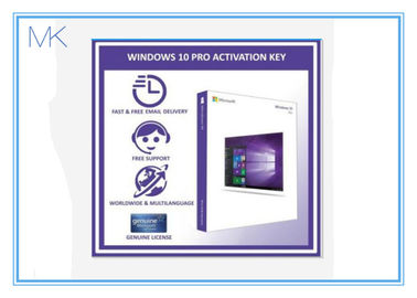 Software 100% de Windows 10 en línea del pedazo de la caja 64 de la venta al por menor de Windows 10 de la activación favorable