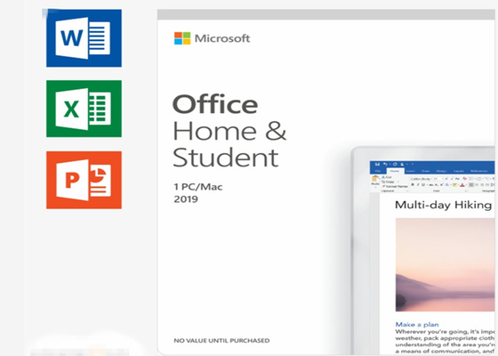 Hogar y estudiante 2019 1pcs de Microsoft Office de la versión de la transferencia directa de Digitaces para la PC