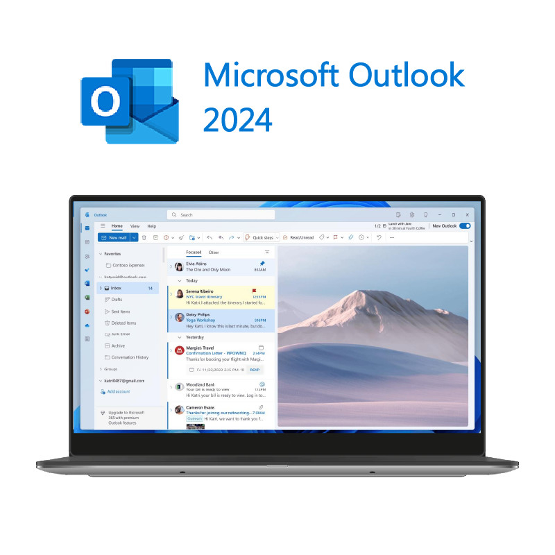 Plataforma Windows/Mac Microsoft Office 2024 para hogar y empresas con un rendimiento mejorado