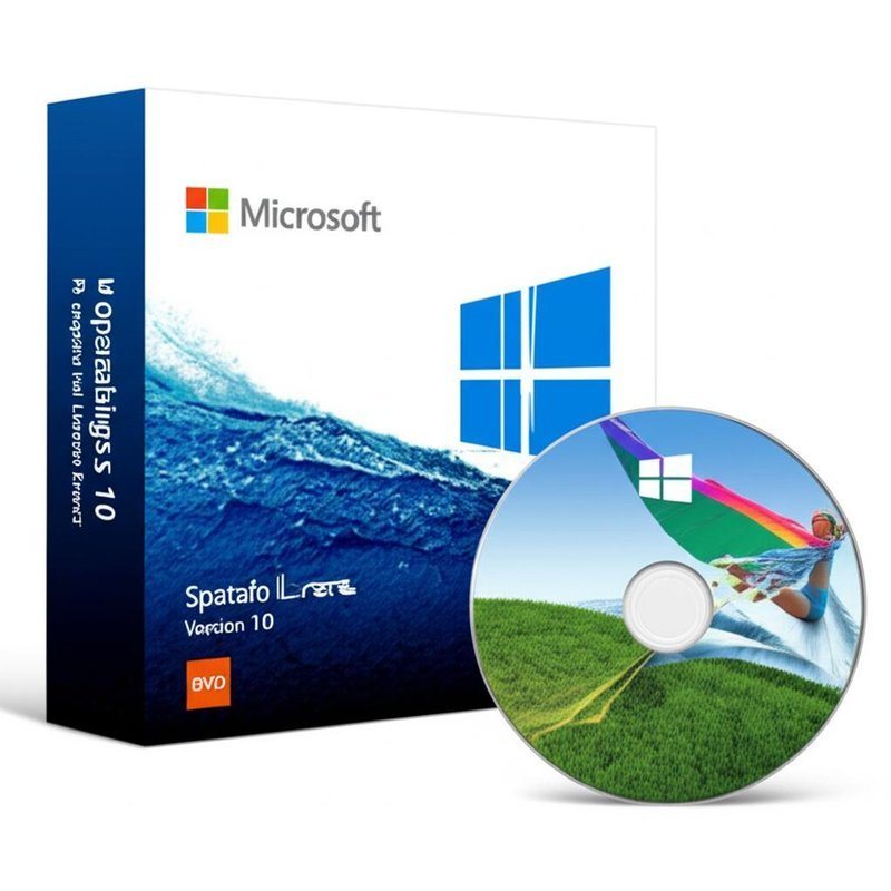 Microsoft Windows 10 Operating System Version 10 Perpetual Licence DVD Format for Benefit