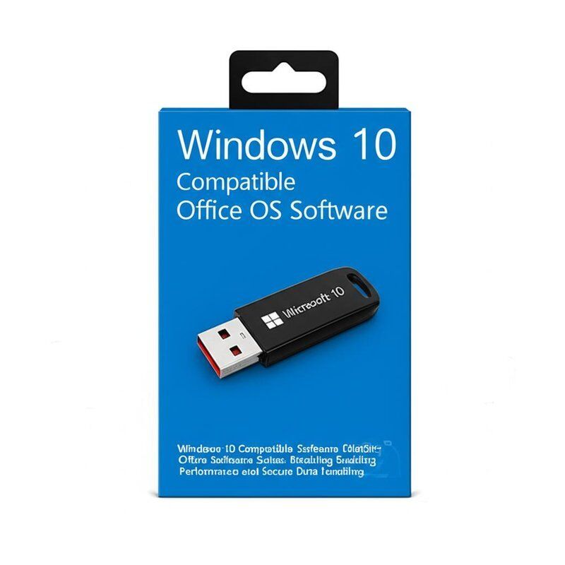 Software de sistema operativo para computadoras compatibles con Windows 10 que incluye suites de software de Office, lo que permite el rendimiento y la gestión segura de datos