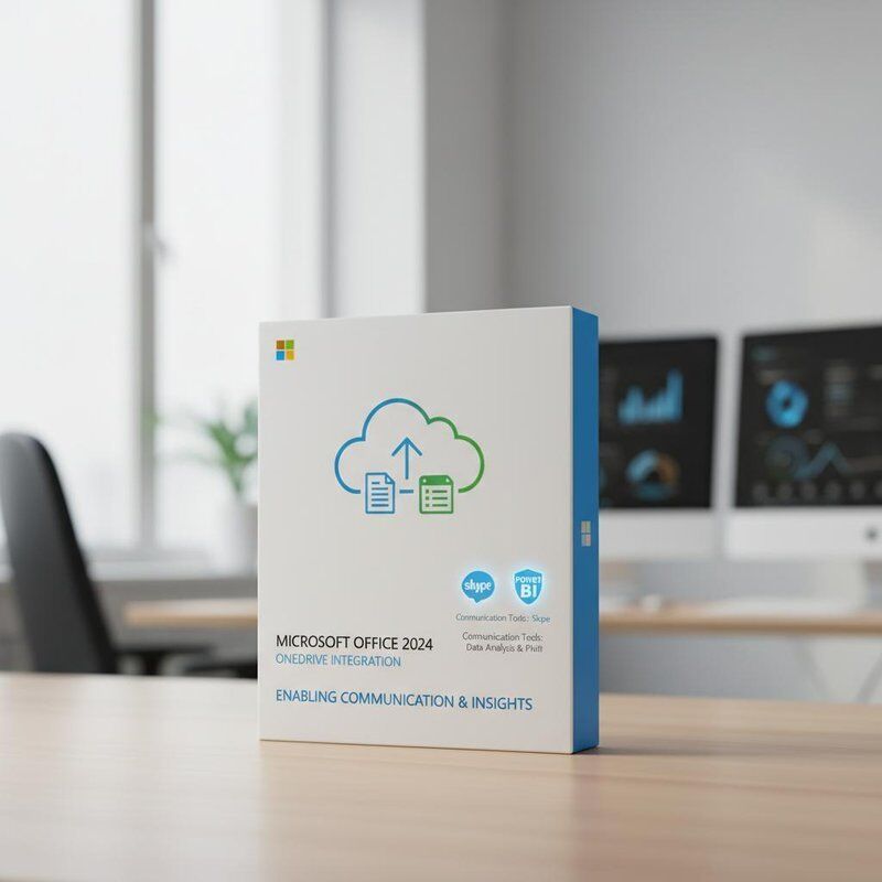 Integración de OneDrive Microsoft Office 2024 Herramientas de comunicación Skype y Herramientas de análisis de datos Power BI Habilitando la comunicación