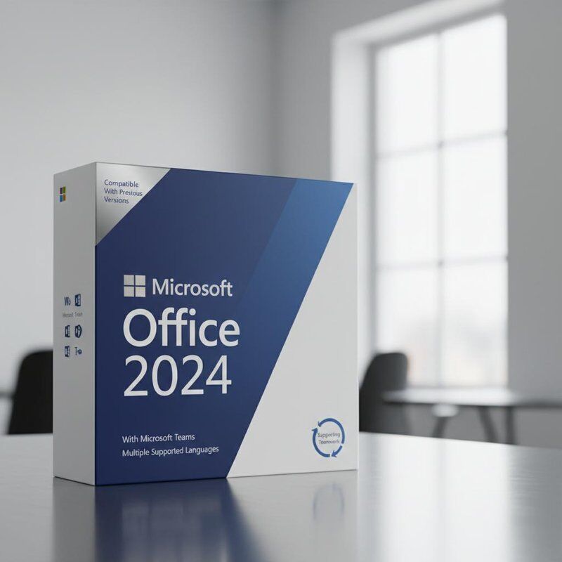 Compatible con versiones anteriores de Microsoft Office 2024 con Microsoft Teams y múltiples idiomas compatibles que admiten el trabajo en equipo